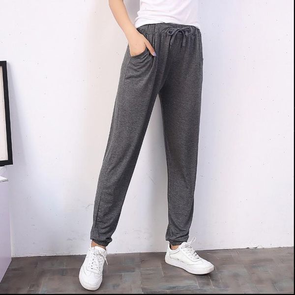 

women pants casual sweatpants black pant for ladies loose trousers joggers sweat drop good quality, Black;white