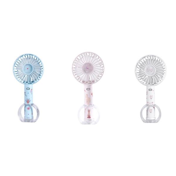 

electric fans mini cute usb handheld fan deskportable rechargeable three-speed small