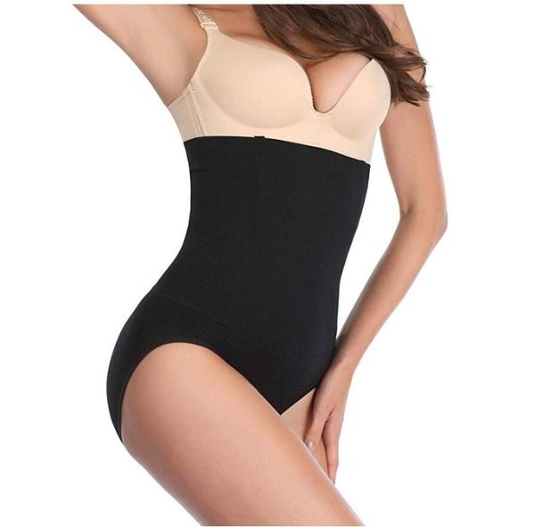 

women's shapers women waist trainer tummy control panties body shaper high waisted shapewear briefs bulifter slimming corset seamless, Black;white