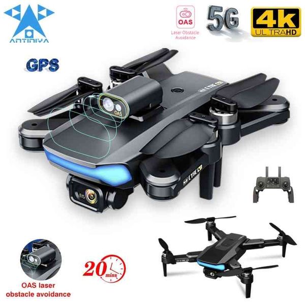 

antiniya 220g new gps obstacle avoidance drone 4k hd profesional with dual camera fpv quadrocopter rc brushless helicopter toys