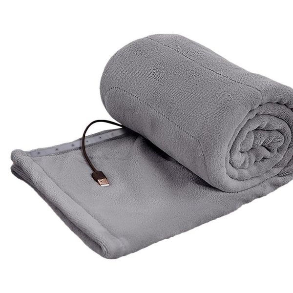 

blankets electric blanket thicker heater double body warmer heated mattress thermostat heating usb charging 80*140cm/31.