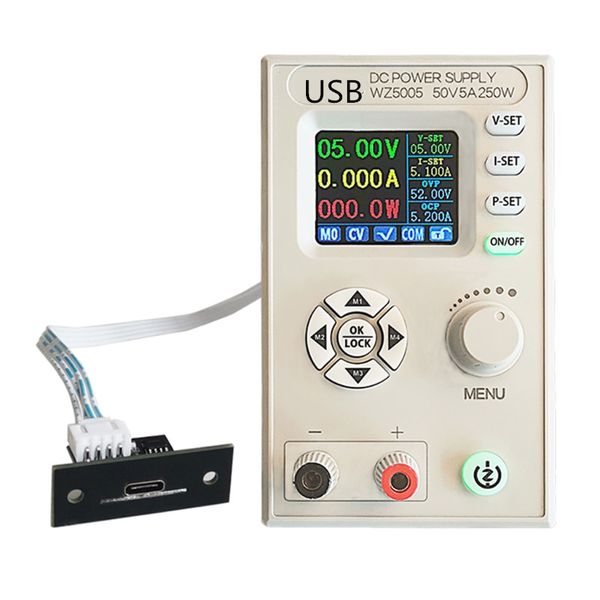 Andere elektronische Messgeräte DC DC-Buck-Wandler CC CV 50V 5A Leistungsmodul Einstellbar regulierter Laborstromversorgung 5V 12V 24V-Kommunikation