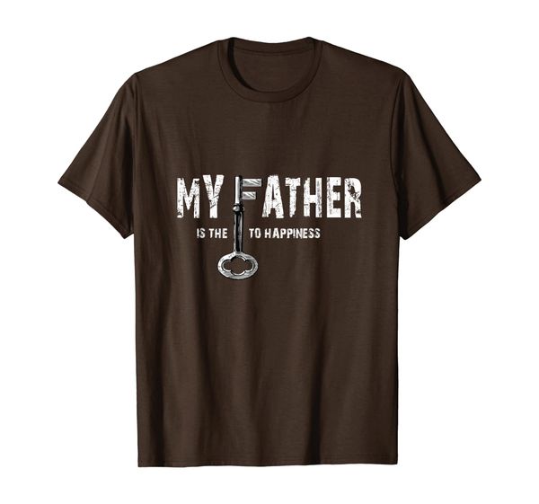 

Father Has The Key to Happiness T-Shirt Father' Day Gifts, Mainly pictures