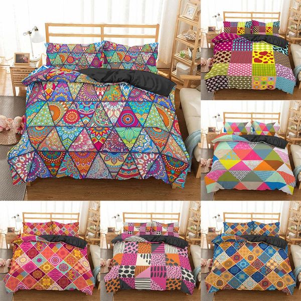 

bedding sets homesky bohemian 3d comforter luxury mandala duvet cover set pillowcase geometric  king size bedclothes