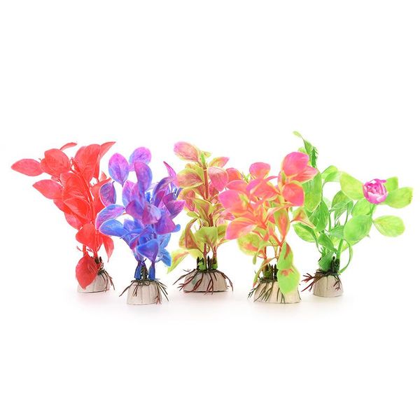 

pcs plastic plants aquarium fish tank decorations used for household and office simulation