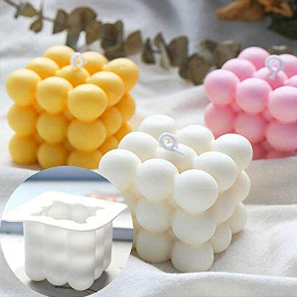 

craft tools reusable ball cube candle mold silicone diy mould baking tool