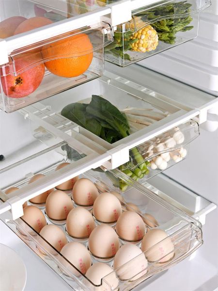 

storage bottles & jars egg refrigerator drawer organizer bin transparent fridge box container for pantry er food fruit vegetable kitche