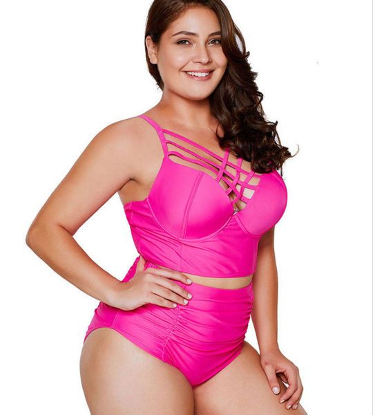 

swimsuits large and fat high waist solid bikini, White;black