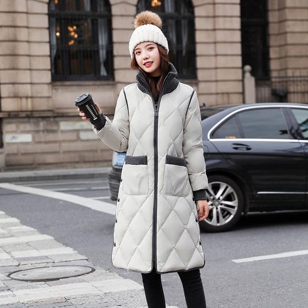 

women's fur & faux 2021 autumn and winter long sheep leather coat women loose fashion padded down jacket large size 3xl, Black