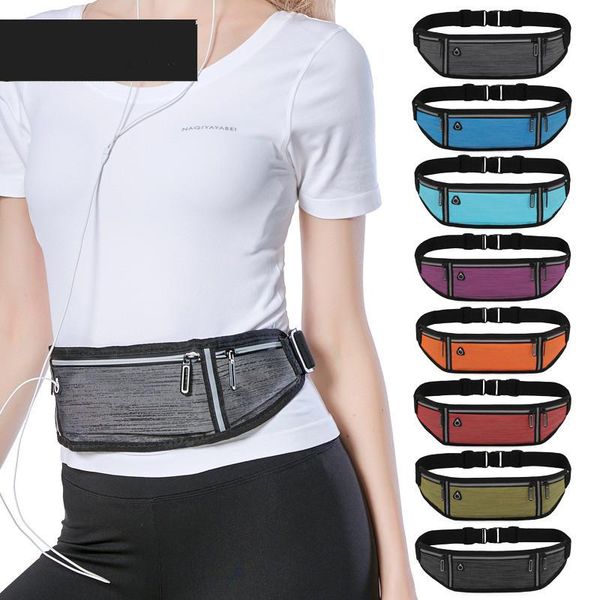 

cell phone pouches waist bag running sports belt pouch men sport cycling waterproof holder women chest pack