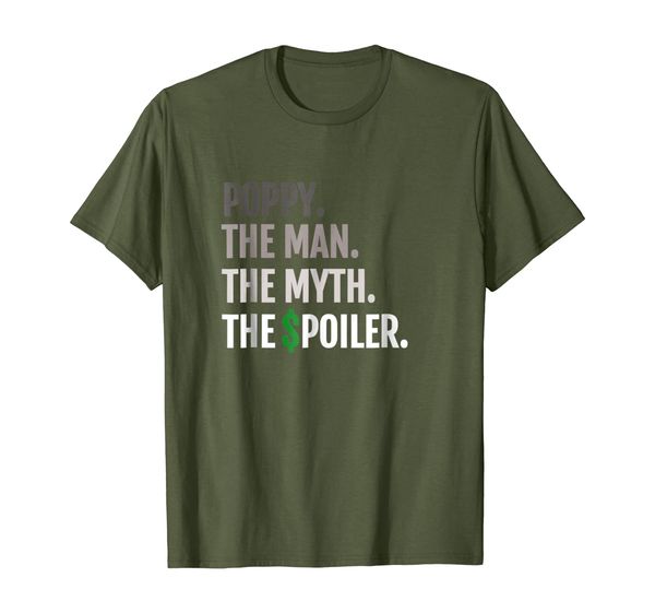 

poppy tee shirt - the man the myth the spoiler tshirt, White;black