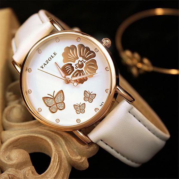 

wristwatches relogio feminino watch for women butterfly design ladies diamond watches lady quartz clock montre femme, Slivery;brown