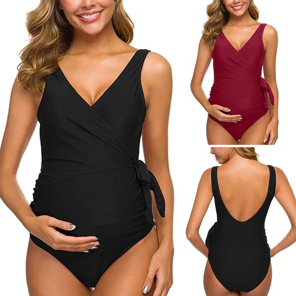 

swimwear one piece pregnant woman year women's 2021, White;black