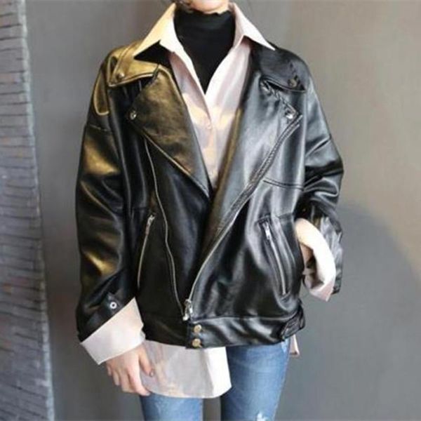 

women's leather & faux fa62, Black