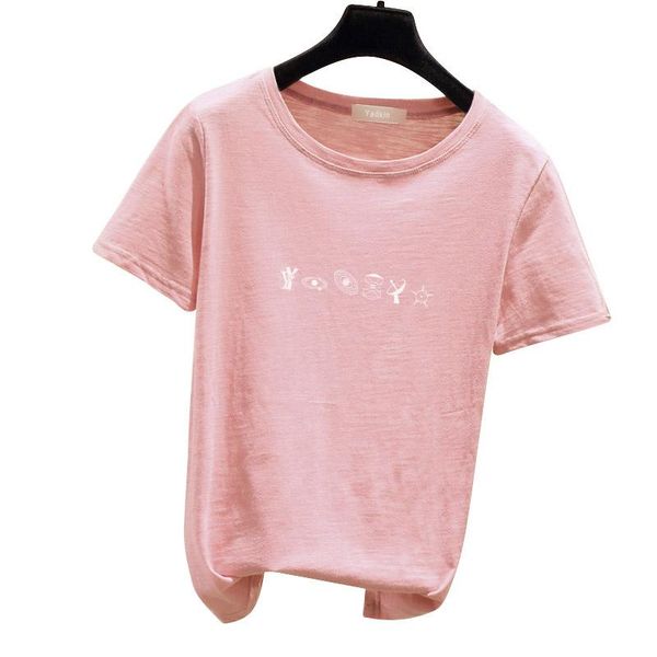 

high-quality fashionable summer leisure women's classic soft t-shirt, White