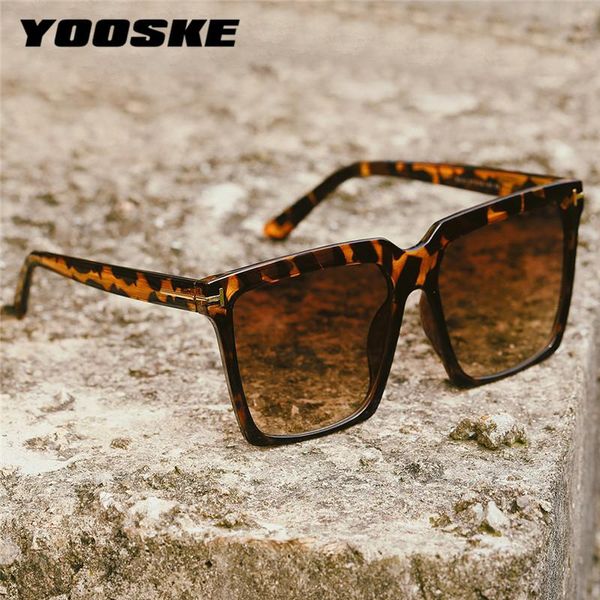 

sunglasses yooske 2021 trends square women men vintage oversized sun glasses shades for ladies colored goggles uv400, White;black