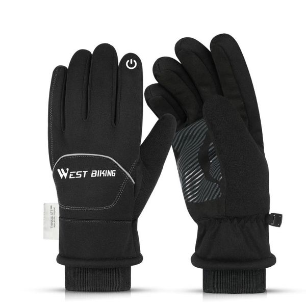 

ski gloves outdoor sports winter skiing warm waterproof windproof men climbing bicycle motorcycle touch screen non-slip