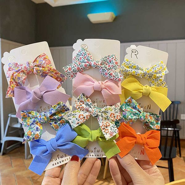 

bowknot hairpin children's princess baby cute super fairy cloth broken flower headdress hairpin korean net red hair ornament girl, Slivery;white