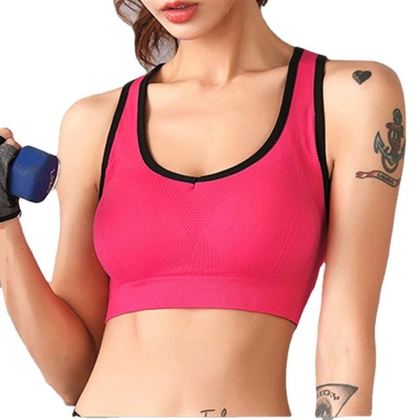 

yoga outfit sports bra beauty back plus size vest fitness gather shockproof underwear women