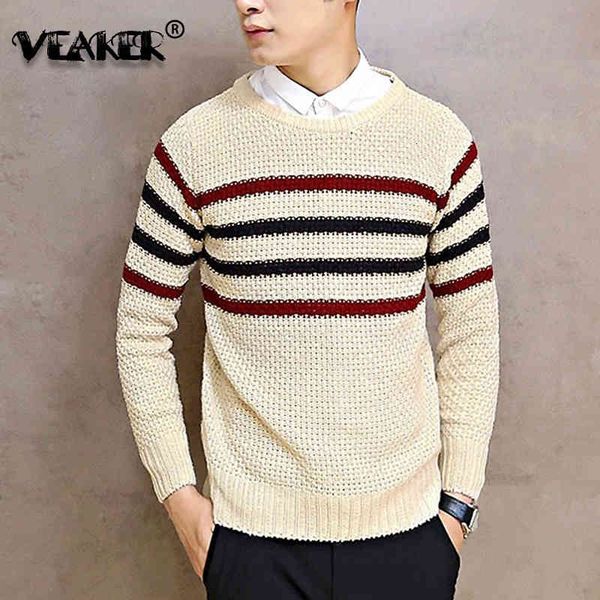 

2019 autumn new men's striped sweaters pullover male slim fit turtleneck sweater brand knitted pullovers knitwear m-3xl, Black