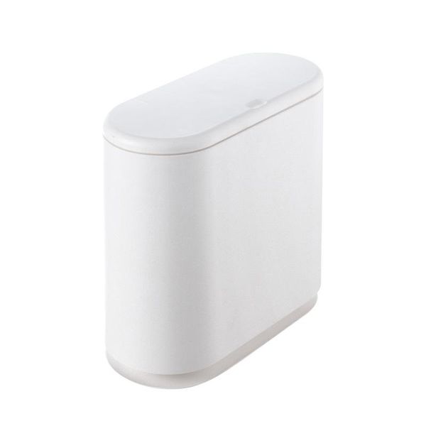 

trash can household bathroom kitchen waste bins press-type bag holder garbage bin for toilet waterproof narrow seam