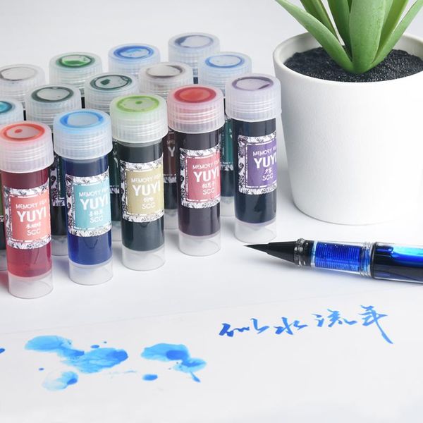 

non-carbon color ink for fountain pen, dip pen ink, glass ink,24 different colors ,5ml/pcs pens