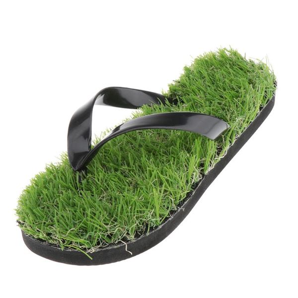 

women's slim flip flops men's fashion beach slippers flat sandals, Black