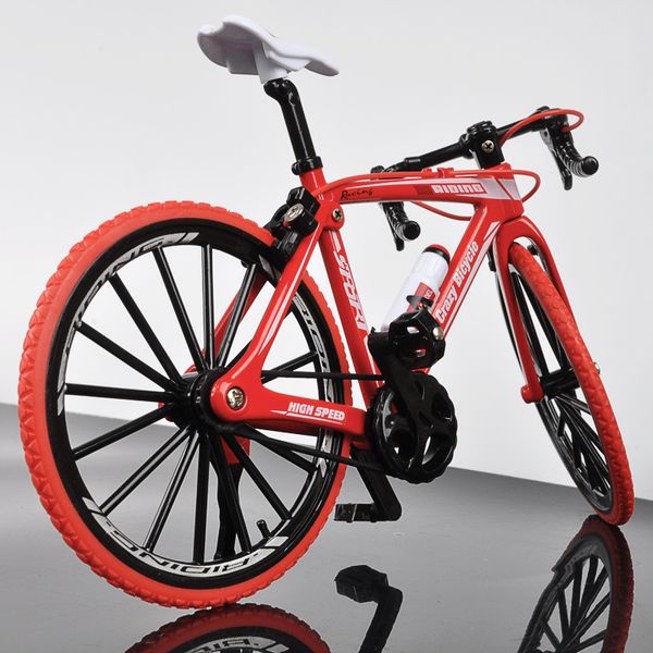 

mini 1:8 alloy model bicycle diecast metal finger mountain bike racing simulation collection toys for children