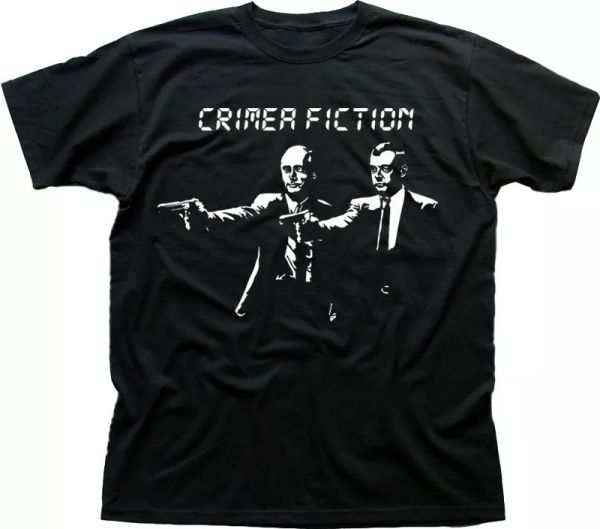 

crimea pulp fiction putin russia ukraine soviet dissident printed t-shirt 9592, White;black
