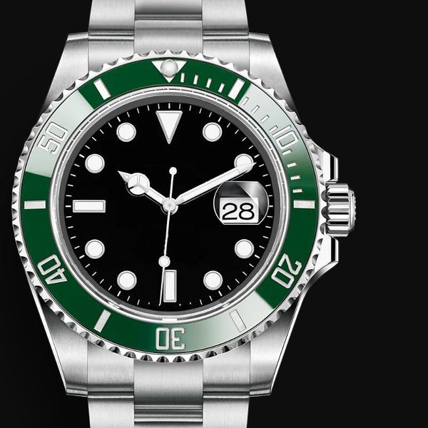 

wristwatches 2021 men's mechanical luxury watch 41mm 126610 kermit stainless steel 1:1 edition watches black ceramic bezel, Slivery;brown