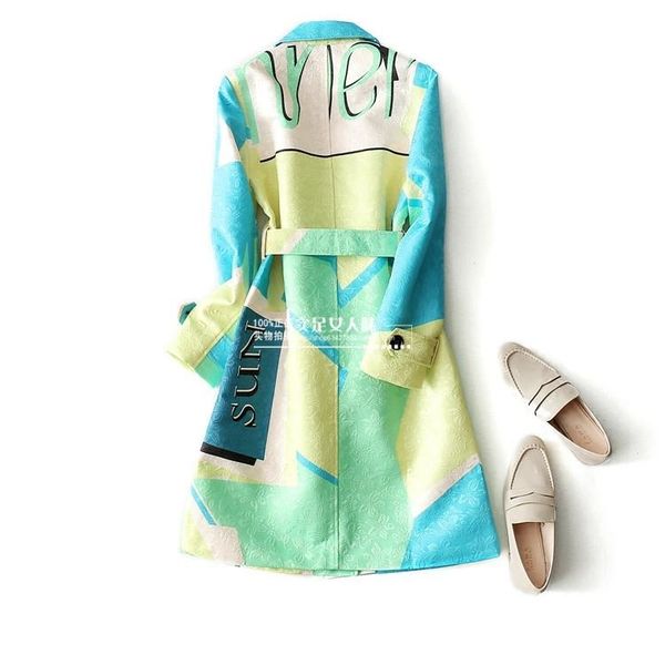 

women's trench coats spring autumn coat for women clothes 2021 korean vintage female long windbreaker outwear zt2464, Tan;black