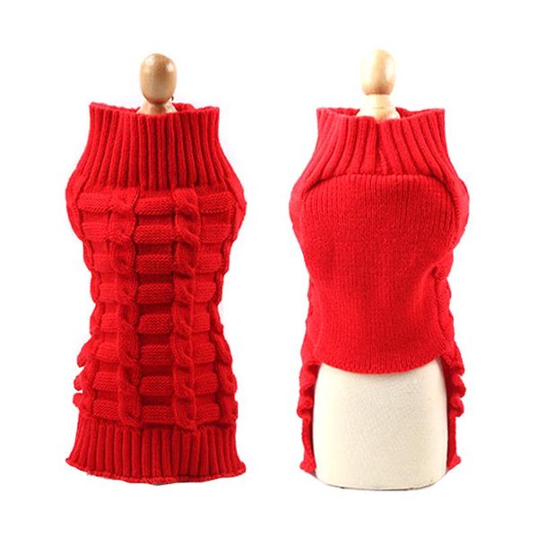 

dog apparel 2021 warm sweater knitted coat turtleneck dogs kitten sweaters cold weather costume knitting clothes supplies