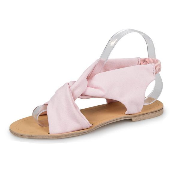 

slippers summer women's shoes round head solid color flat-bottomed overshoes comfortable casual rome size 35-43 ladies sandals, Black