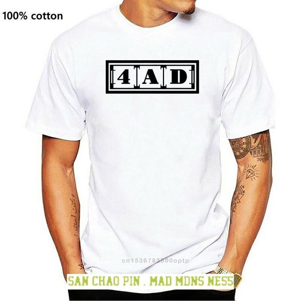 

men's t-shirts 4ad indie record label screen printed t shirt, White;black
