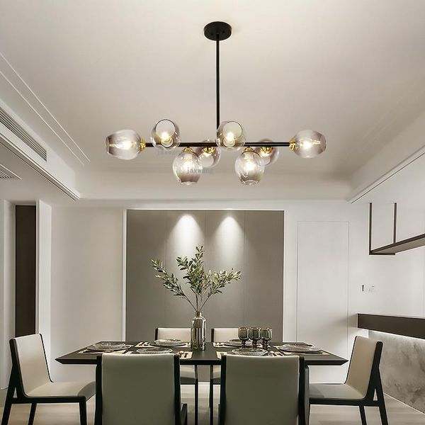

chandeliers american restaurant luxury nordic glass ceiling chandelier hanging lamp fixtures indoor decor lighting