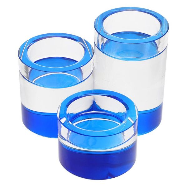 

candle holders 3pcs practical home decorative candlestick simple crystal cup for