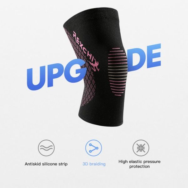 

nylon gym kneecap breathable mtb cycling elbow bike knee pads for sports support sport protector fitness gear &, Black;gray