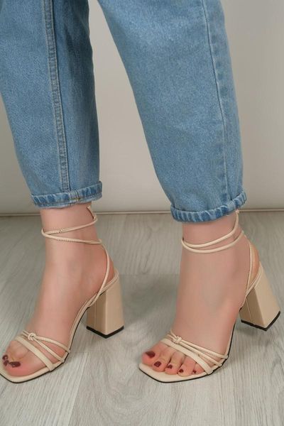 

women's beige high-heeled shoes 5440.264. 9 cm dress, Black