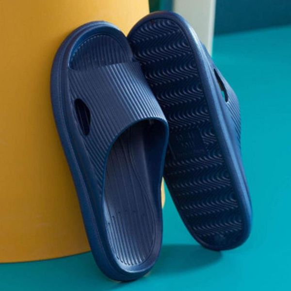 

slippers women men shower sandal summer anti-slip open toe soft bath non-slip beach quick-drying injection shoes, Black