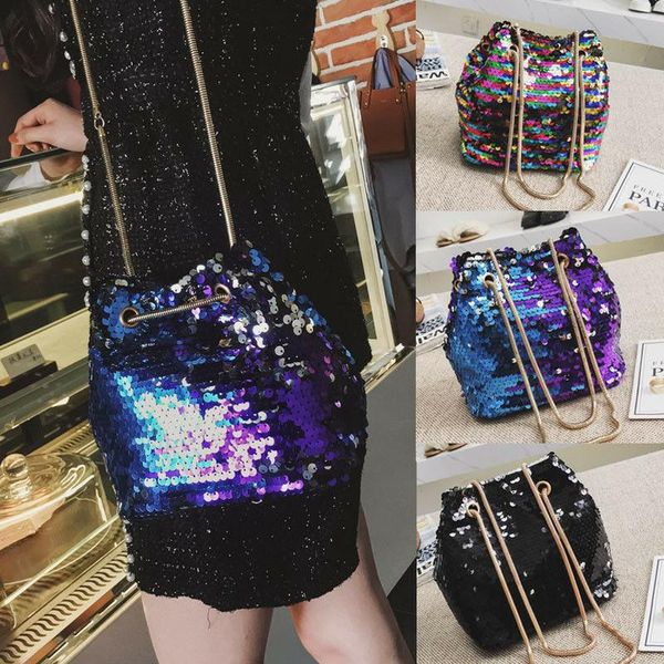 

duffel bags sequin shoulder bag tote purse crossbody messenger satchel women handbag fashion string elastic girls beach travel