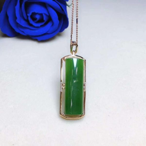 

lockets 18k gold and tianbi jade pendanth42#, Silver