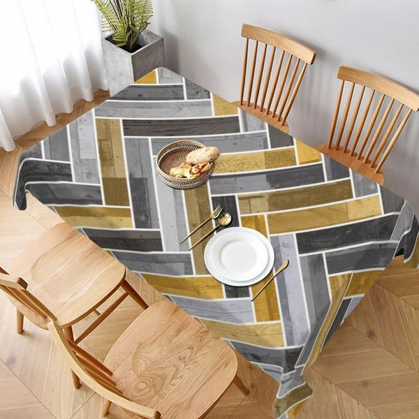

table cloth herringbone pattern in grey and yellow tablecloth print coffee tablecover waterproof tablecloths dining