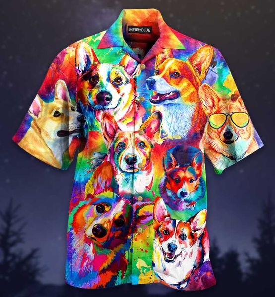 

men's casual shirts 2021 summer personality trend handsome shirt custom 3d printing loose oversive drop, White;black