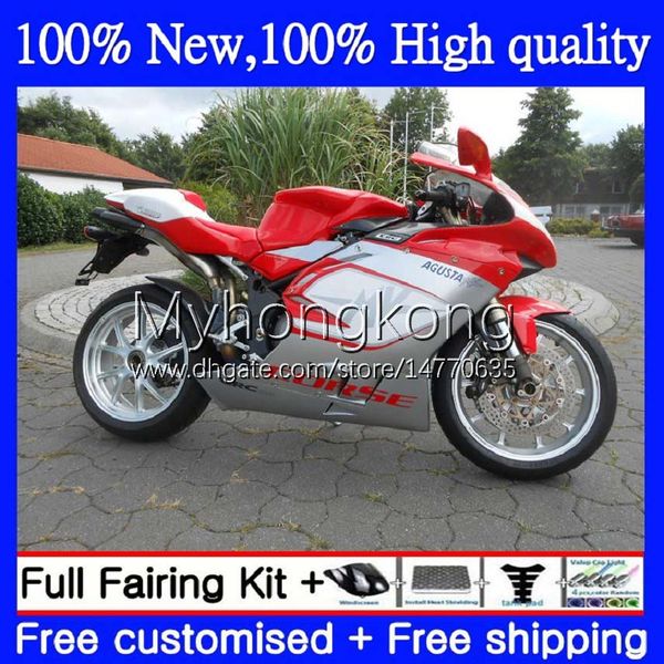 Karosserie OEM für MV Agusta F4 R312 750S 750 1000 CC R S Silberrot 1000CC 2005 2006 Karosserie 6Nr