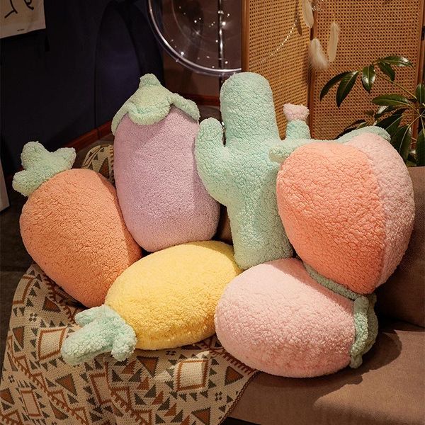 

pillow cute cartoon cotton plush fruit toy cushion home sofa bedroom decoration
