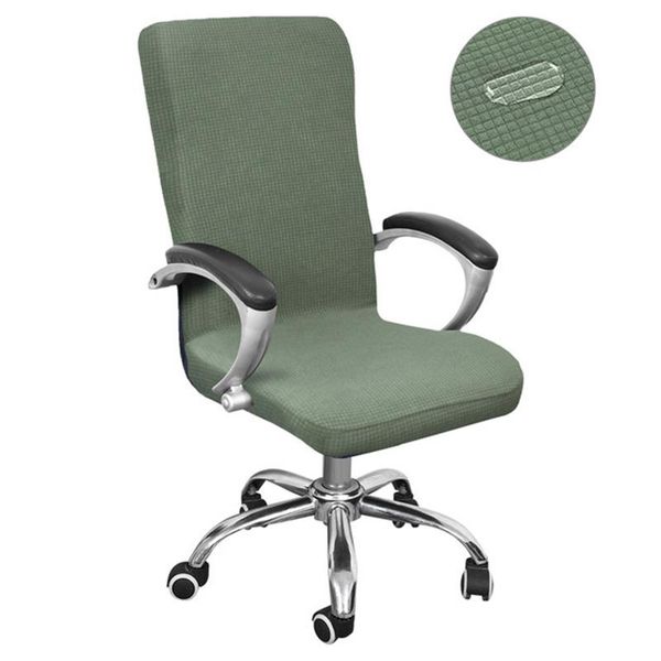 

chair covers spandex stretch office cover jacquard waterproof slipcover non-slip elastic seat for home armchair protector