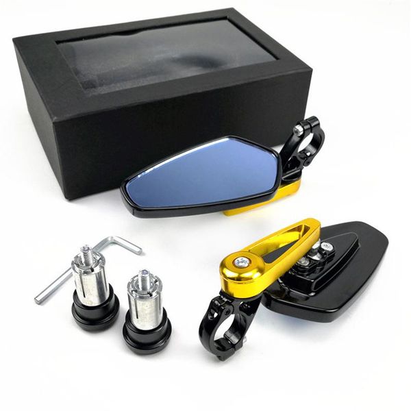 

motorcycle mirrors 7/8" 22mm bar end handlebar rear universal motorbike scooter view side escape moto cafe racer