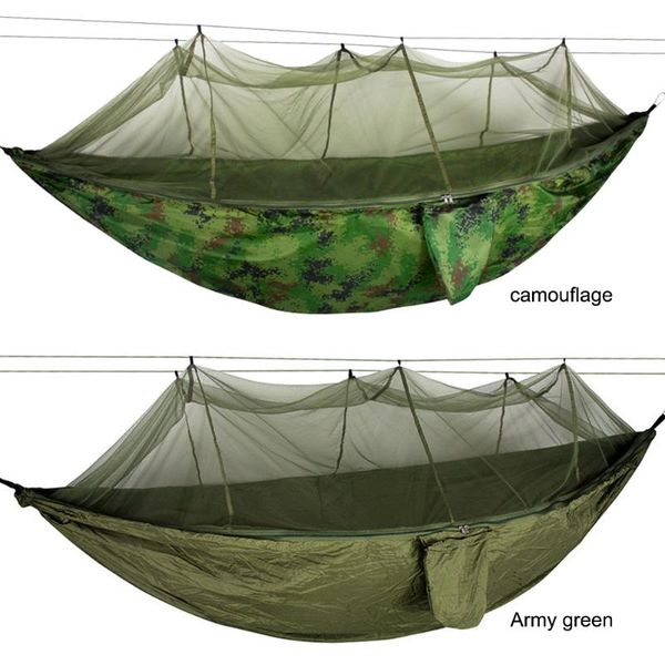 

tents and shelters portable outdoor camping tent hammock with mosquito net 2 person canopy parachute hanging bed hunting 210t nylon sleeping