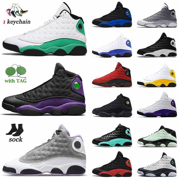 

jumpman 13 13s basketball shoes mens high houndstooth low singles day womens og sneakers black cat obsidian reverse bred flint lucky green o
