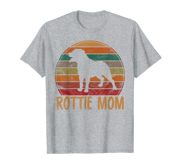 

Retro Rottweiler Mom Gift Rott Dog Mother Pet Rottie Mama T-Shirt, Mainly pictures